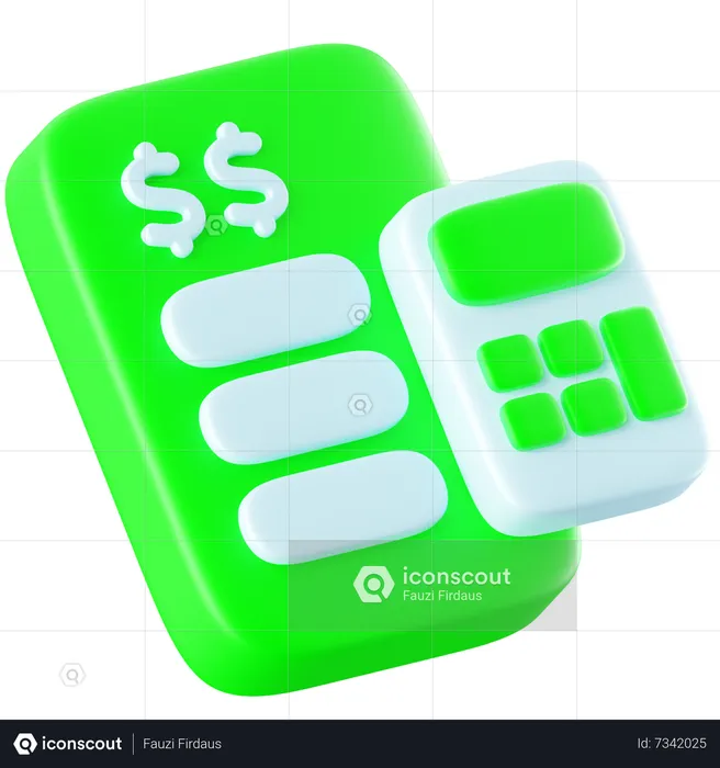 Contabilidade  3D Icon