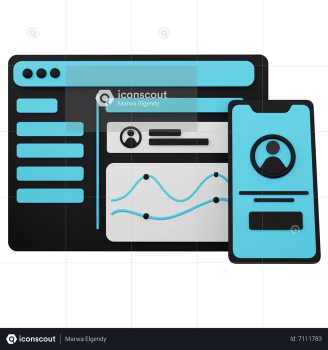 Contabilidade automatizada  3D Icon