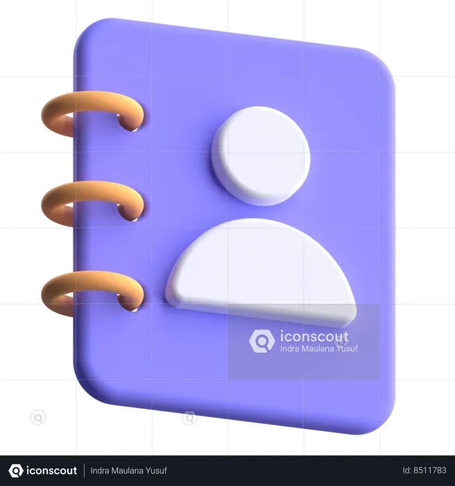 Contact  3D Icon