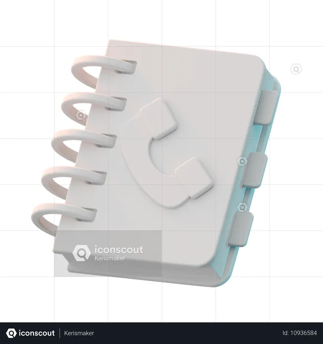 Contact  3D Icon