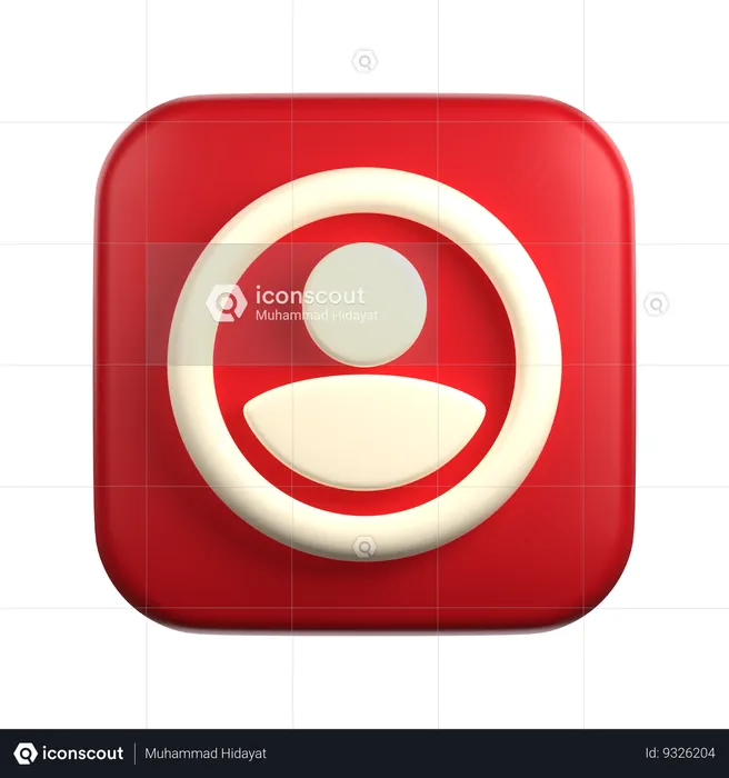 Contact  3D Icon