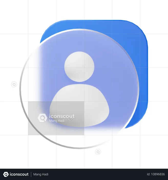 Contact  3D Icon