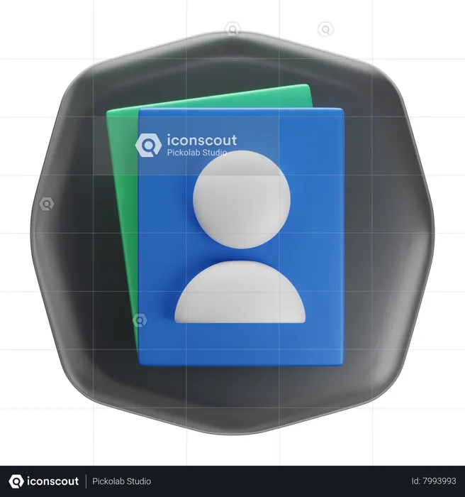 Contact  3D Icon