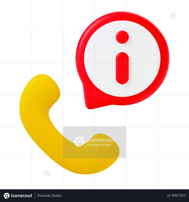 Contact info  3D Icon