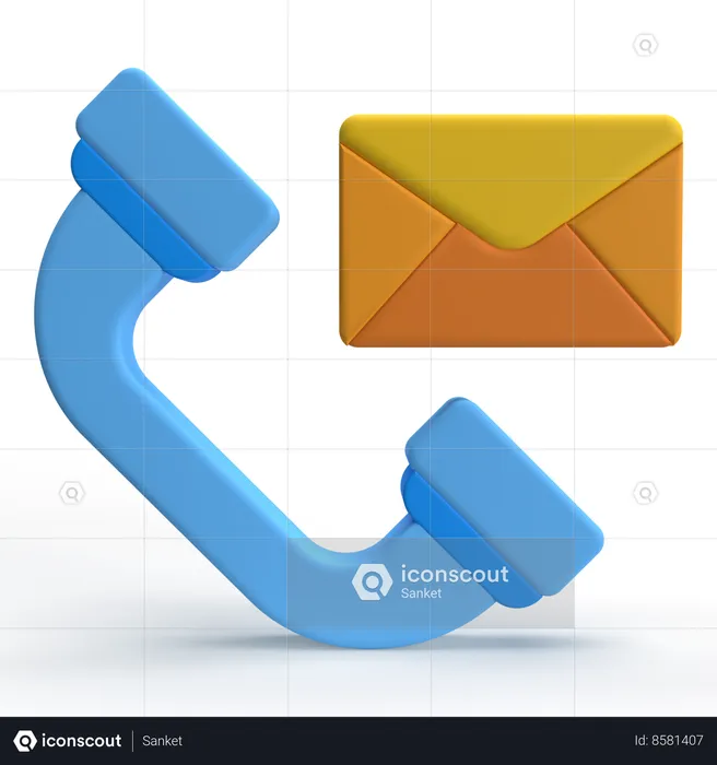 Contact Mail  3D Icon