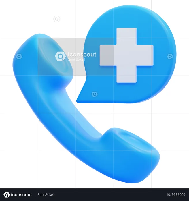 Contacting the Hospital  3D Icon