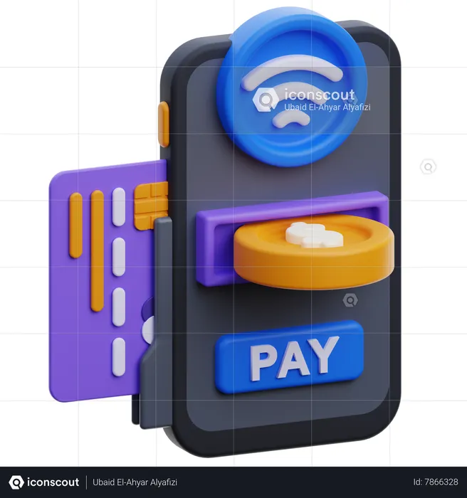 Contactless Payment  3D Icon