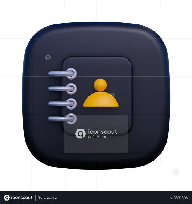 Contacto  3D Icon