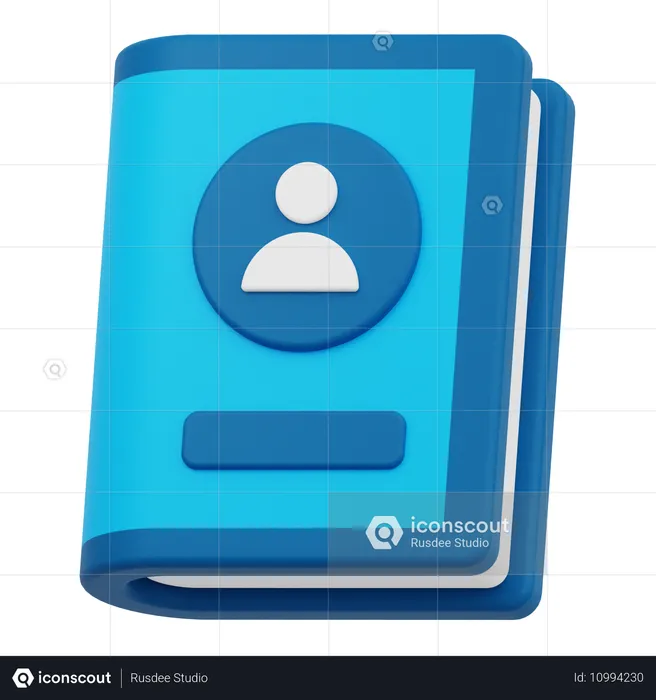 Libreta de contactos  3D Icon