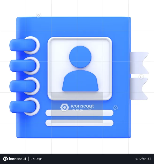 Contacts book  3D Icon