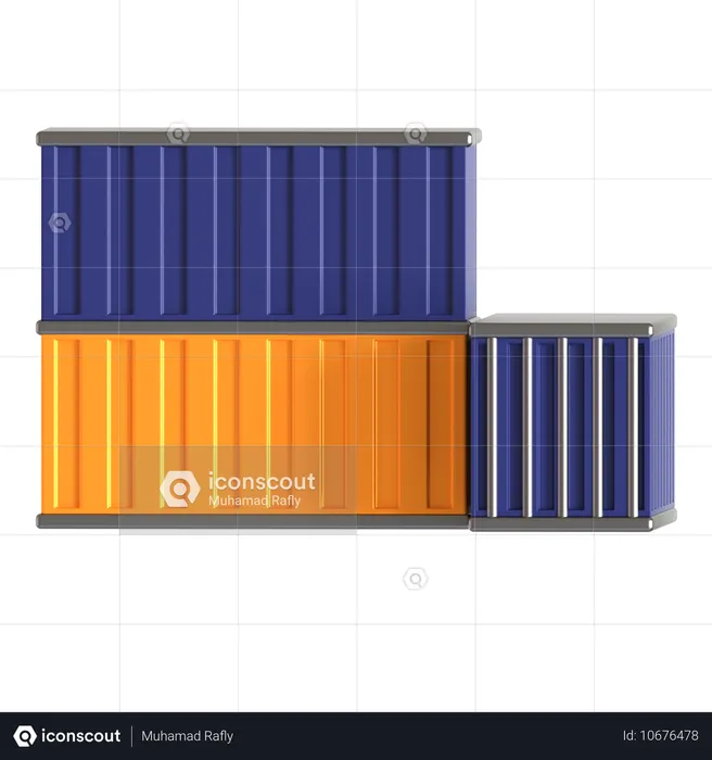 Container Cargo  3D Icon