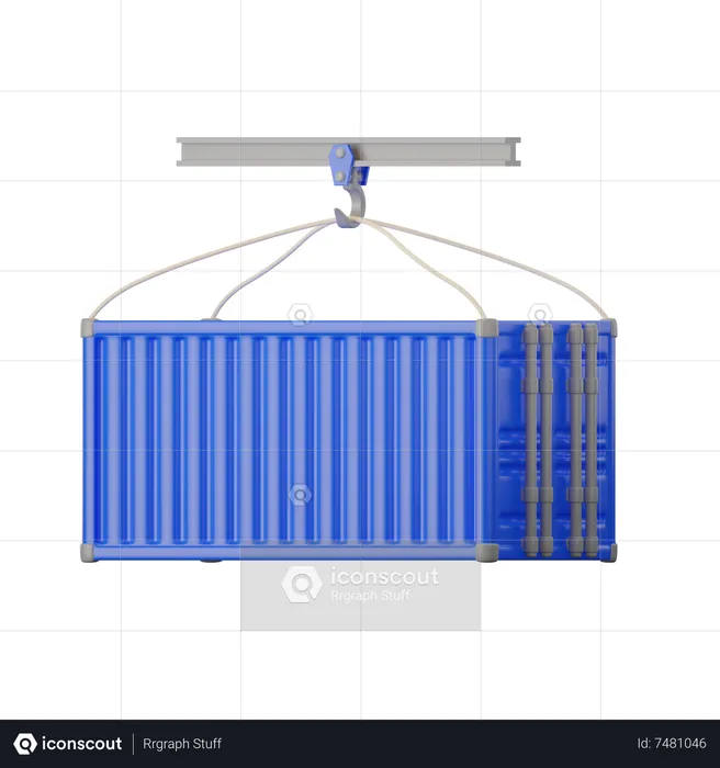 Container Crane  3D Icon