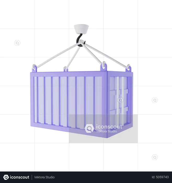 Container Hook  3D Icon