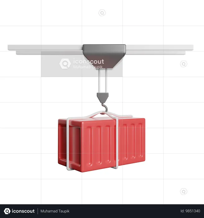 コンテナの持ち上げ  3D Icon