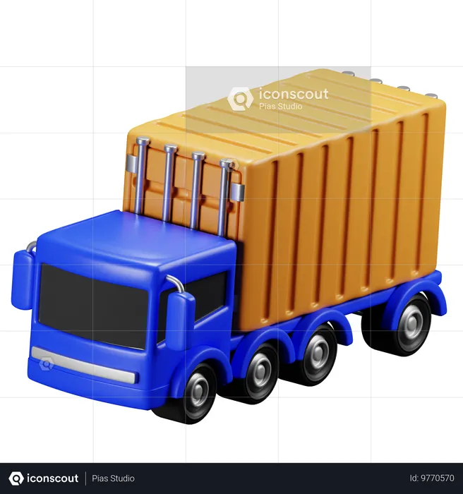 Container-LKW  3D Icon