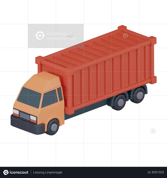 Container Truck  3D Icon
