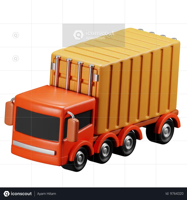 Container Truck  3D Icon