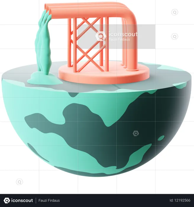 Contaminación del agua 3  3D Icon