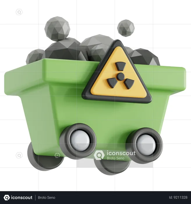 Contaminación minera  3D Icon