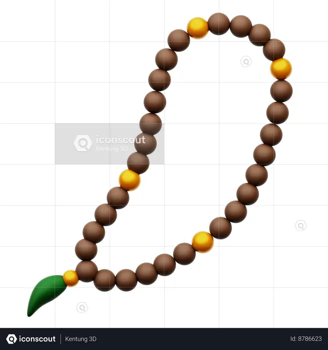 Contas de oração  3D Icon