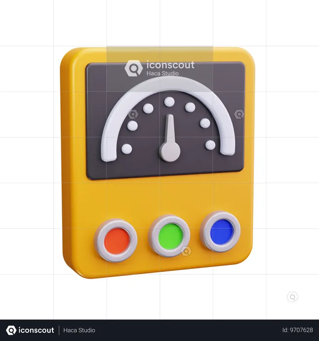 Contatore elettrico  3D Icon