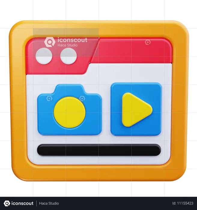 Criação de conteudo  3D Icon