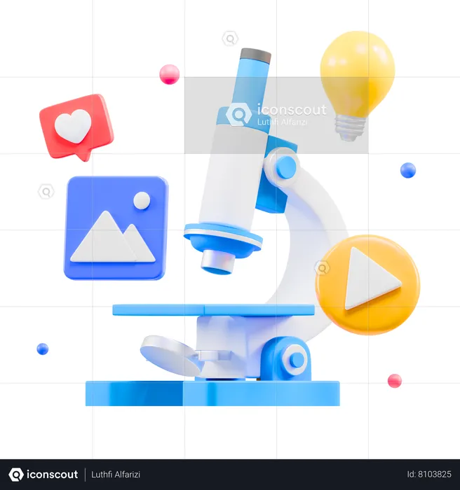 Content Research  3D Icon