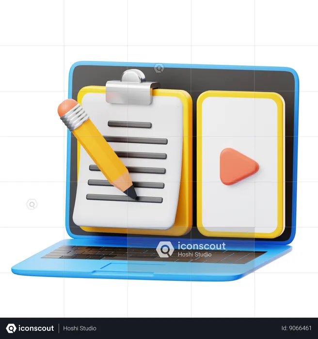 Content writing  3D Icon
