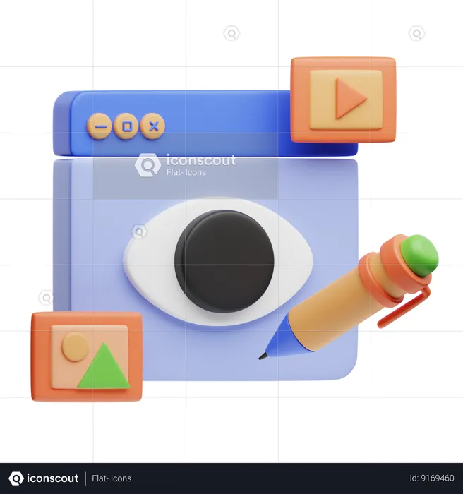 Contenu visuel  3D Icon