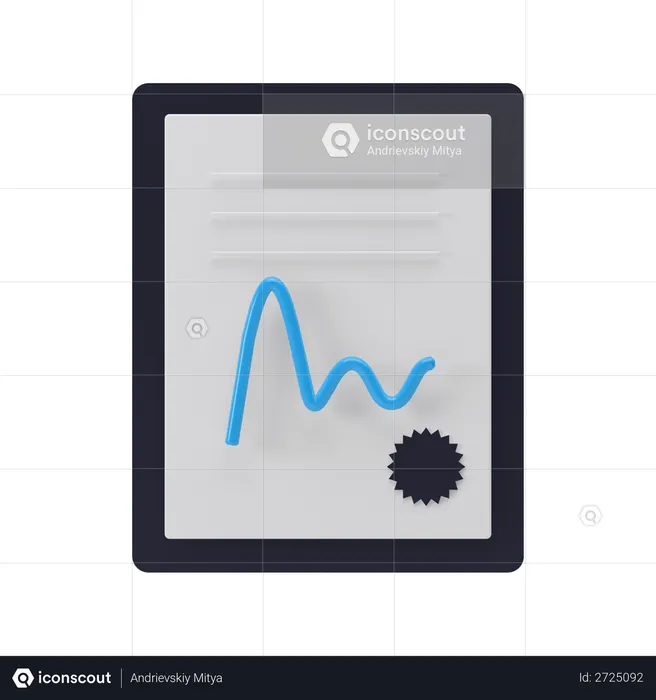 Contract  3D Illustration