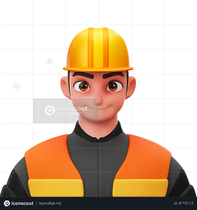 Contractor  3D Illustration