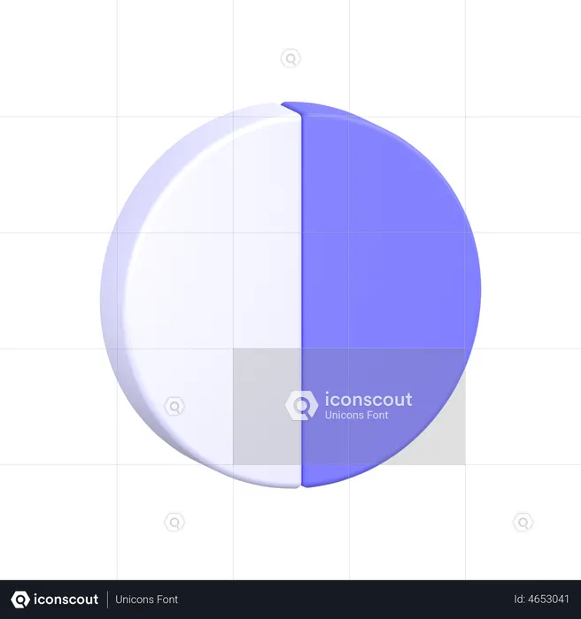 Contrast  3D Icon