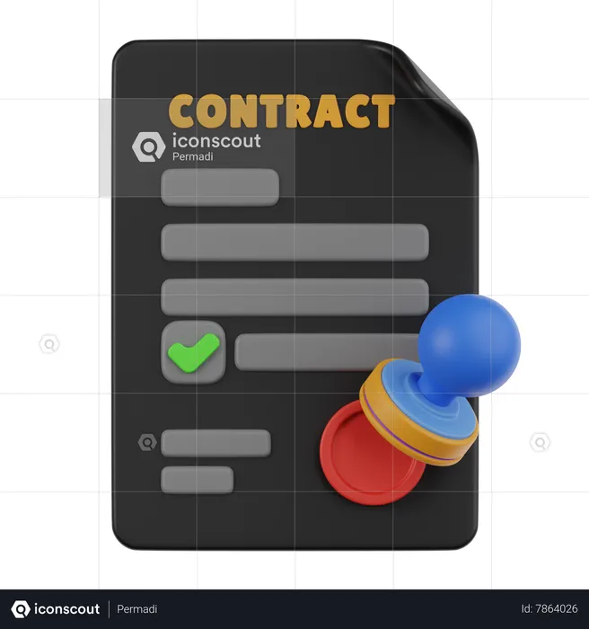 Contracter  3D Icon