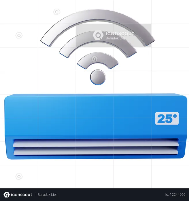 Control de aire acondicionado  3D Icon