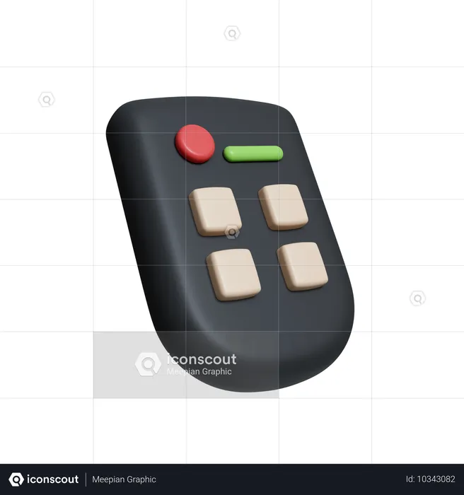 Control remoto  3D Icon