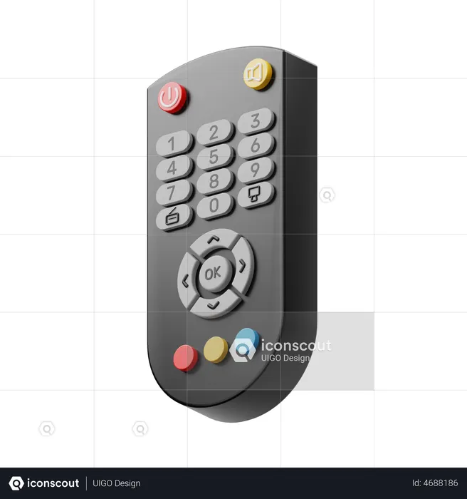 Control remoto  3D Illustration