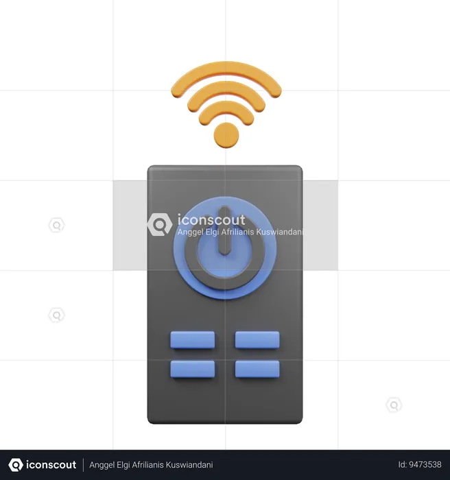 Control remoto inteligente  3D Icon