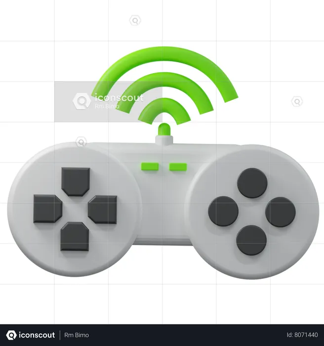 Controlador de jogo inteligente  3D Icon