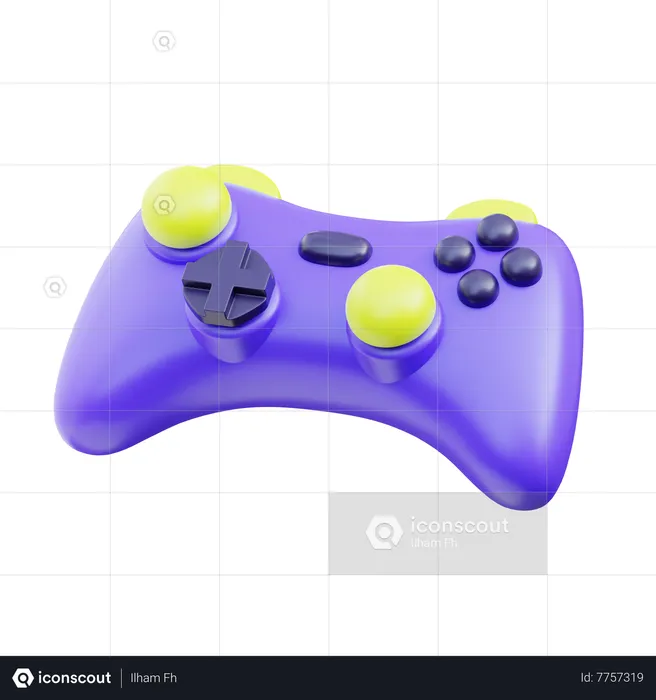 Controlador de jogo moderno  3D Icon