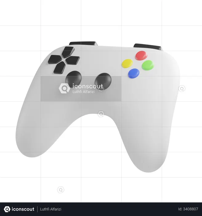Control de juego  3D Illustration