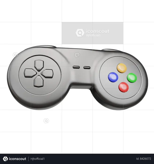 Controlador de juego retro  3D Icon