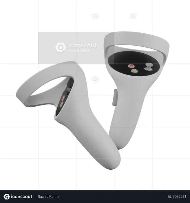 Controlador de realidad virtual  3D Icon