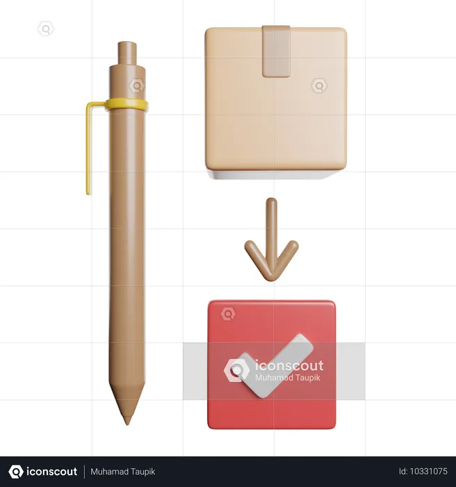 Verificação de controle de qualidade  3D Icon