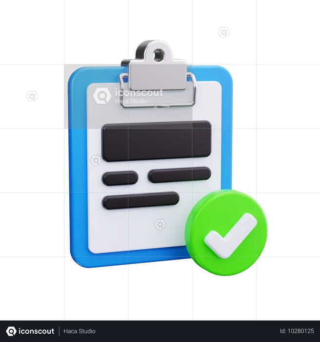 Contrôle de qualité  3D Icon