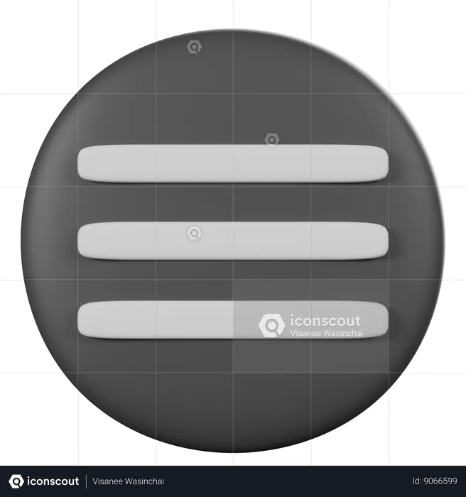 Controller Start Button  3D Icon