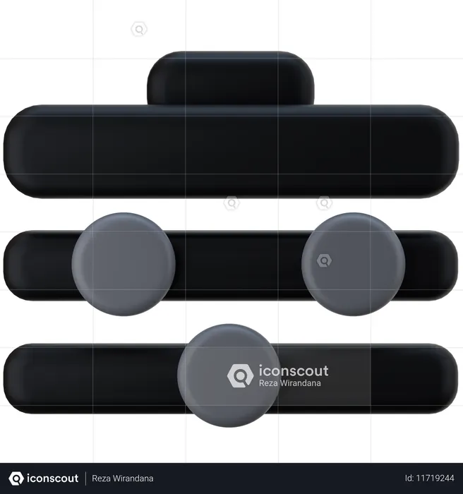Controls  3D Icon