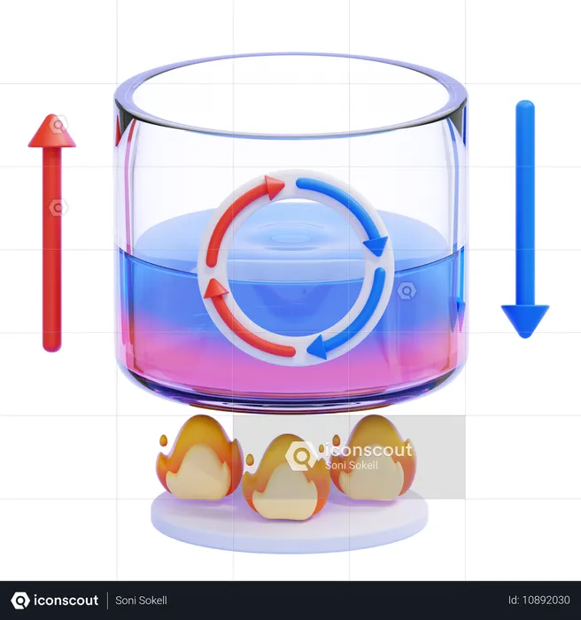 Convecção  3D Icon