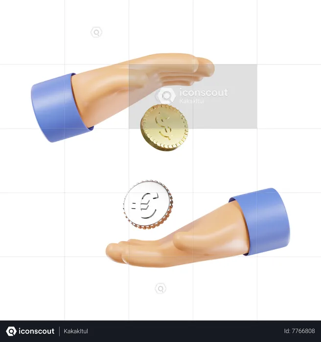 Conversación de moneda  3D Icon
