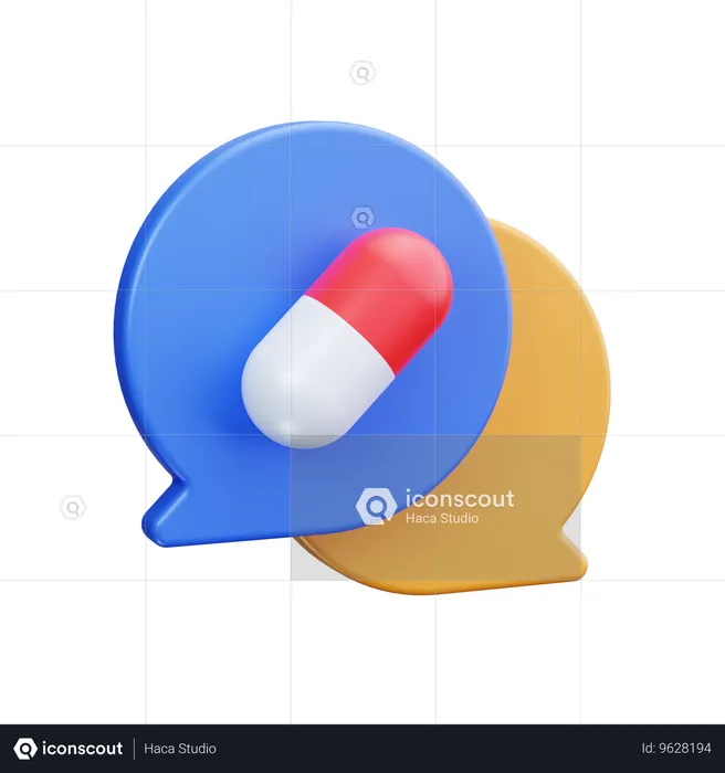 Conversación médica  3D Icon