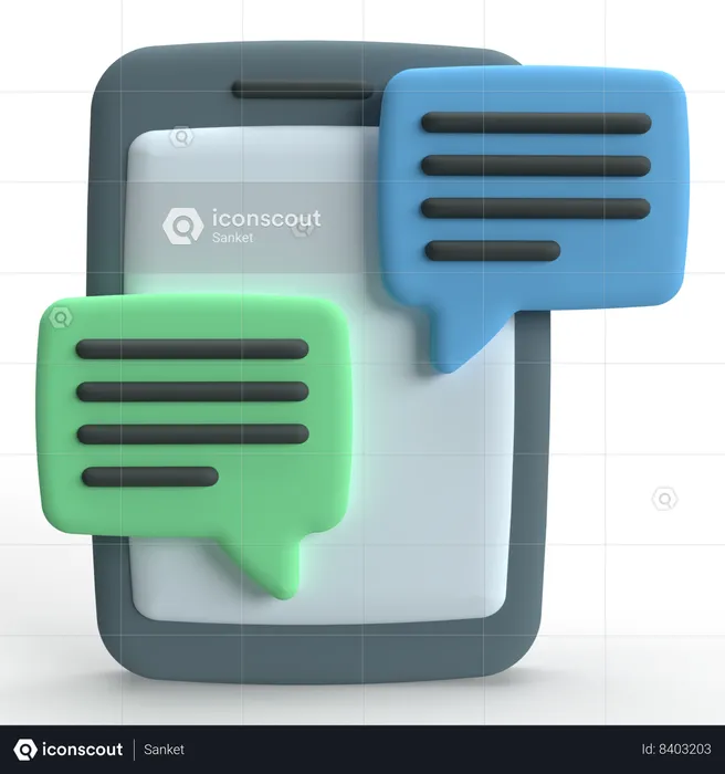 Conversation  3D Icon